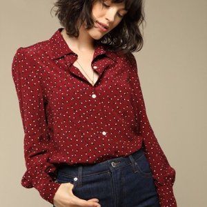 Rouje Chloé Blouse in Red Dots 36 / 2
